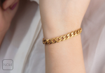 دستبند-استیل-کارتیر-طلایی