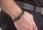 دستبند-چرم-مردانه-مشکی