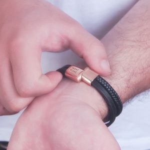 دستبند-چرم-مردانه-کد-0341232