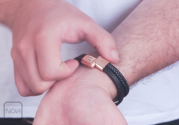 دستبند-چرم-مردانه-کد-0341232