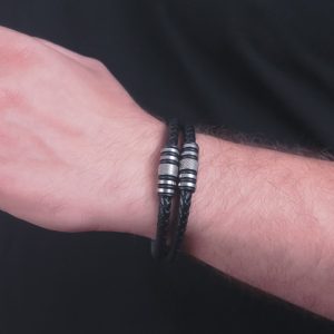 دستبند-چرم-مردانه-کد-0341235