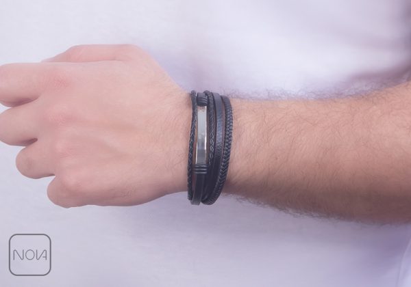 دستبند-چرم-مردانه-کد-0341238