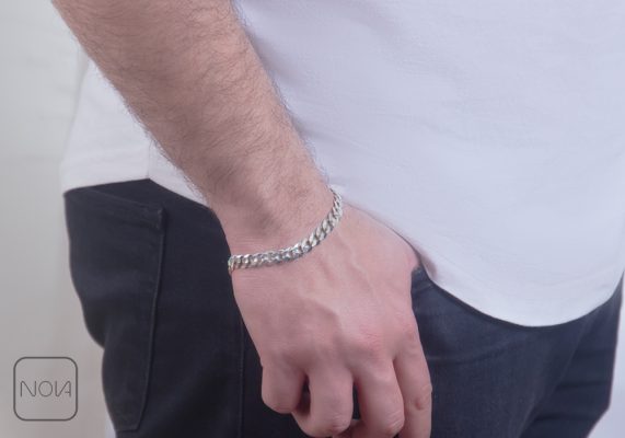 دستنبند نقره مردانه