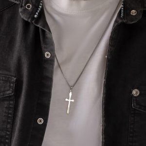 گردنبند-مردانه-صلیب-کد-0251211
