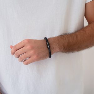 دستبند-چرم-مردانه-کد-0341255