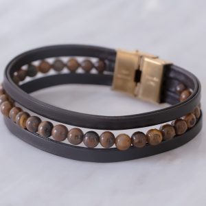 دستبند-چرم-مردانه-کد-0341253-1