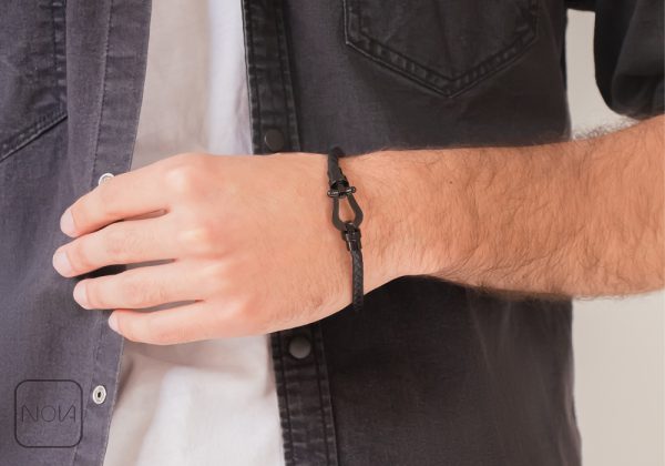 دستبند-چرم-مردانه-کد-0341259-1