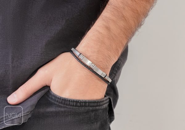 دستبند-چرم-مردانه-کد-0341261