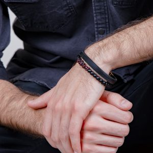 دستبند-چرم-مردانه-کد-0341273-1