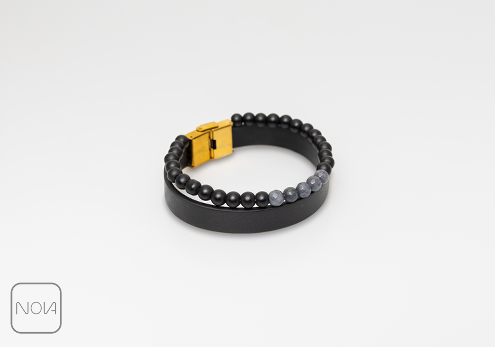 دستبند-چرم-مردانه-کد-0341275