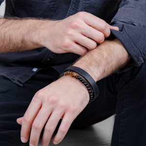 دستبند-چرم-مردانه-کد-0341276-1