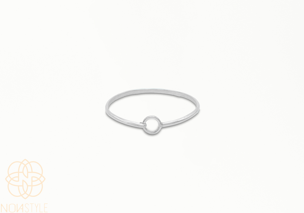 تصویر اصلی دستبند نقره بنگل کد 351285
